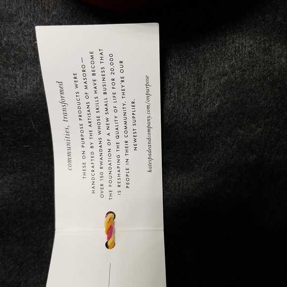 Kate Spade Bangle Bracelet By Masoro Rwanda Women Hand In Hand "Inspire" - Picture 6 of 7